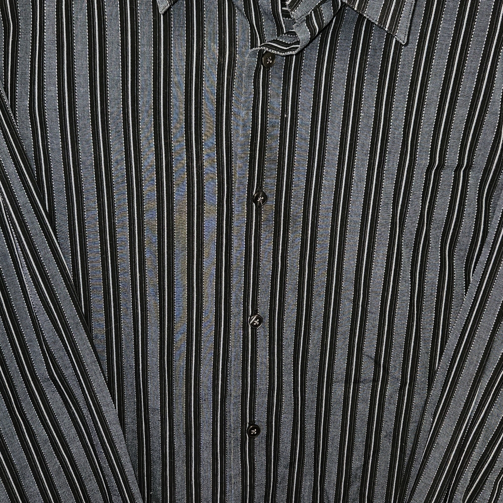 Axcess Men's Dark Blue Pinstripe Shirt Size 2XL - Picture 4 of 8